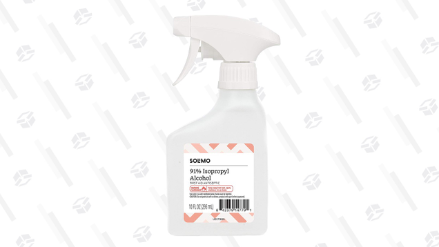 Rubbing alcohol isn’t generally known as a stain remover, but it’s great for cleaning up pigments from makeup and ink.